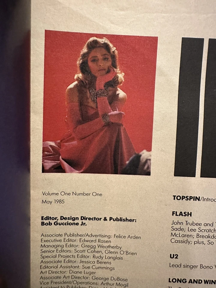 1985 May SPIN Magazine, MADONNA Volume 1 Number 1 *Premiere Issue (B30) - Image 2 of 4