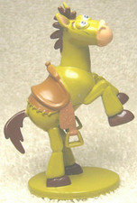 DISNEY STORE TOY STORY BULLSEYE WOODY'S HORSE 3 1/4" PLASTIC FIGURE PIXAR NICE