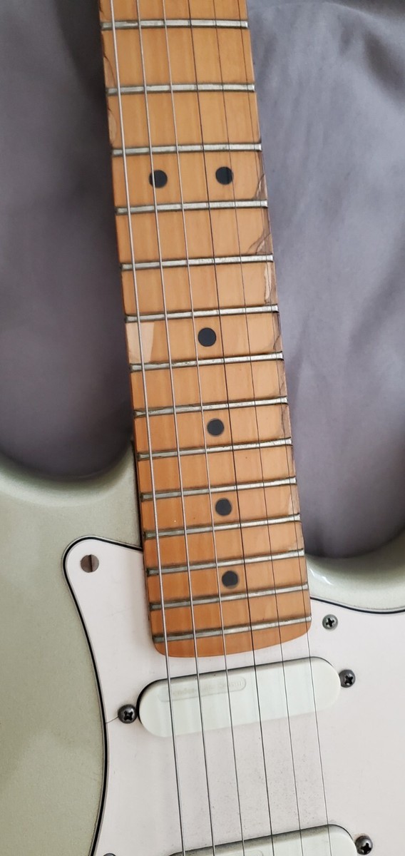 1997 Fender American Strat Plus Stratocaster - Inca Silver - USA