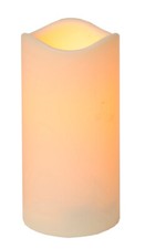 STAR "Paul" LED Kunststoff Stumpen Kerze flackernd flammenlos IP44 Timer 15 cm