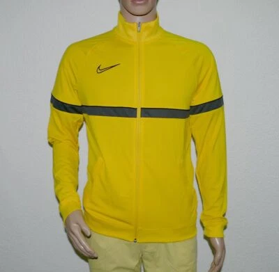 Nike CW6113 Academy 21 Trainings Sport Fitness Jacke Reisverschluss Yellow S XL - Bild 1 von 4