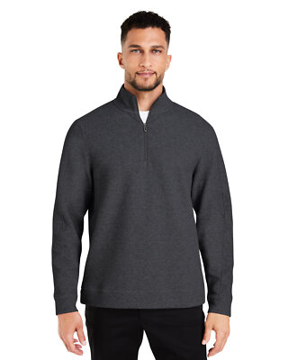 North End Men's Spirit Textured Quarter-Zip - NE725