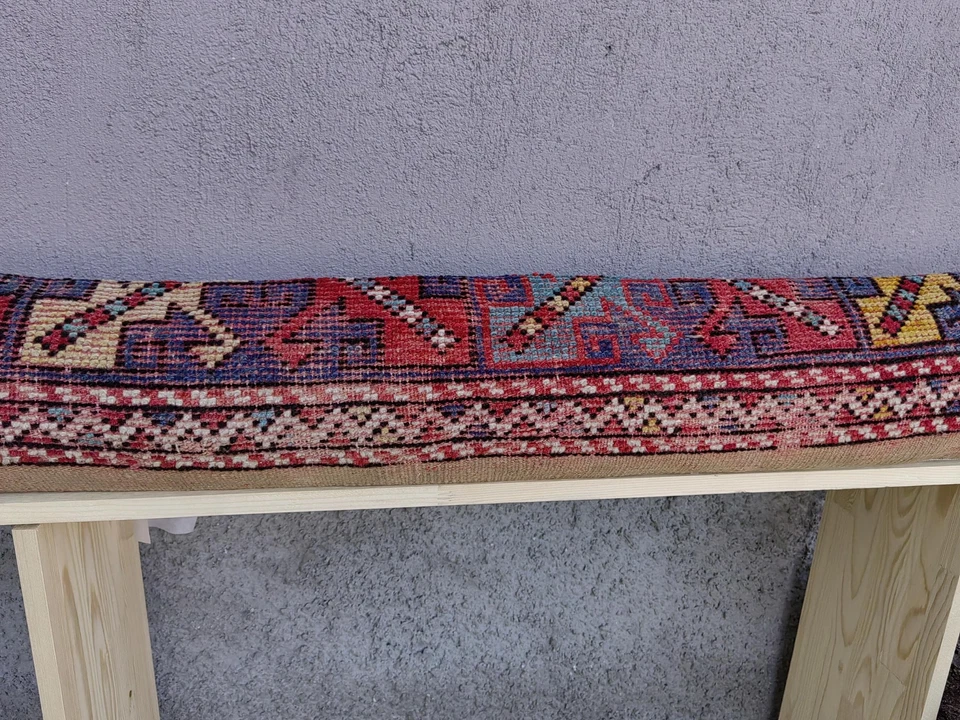 LONG BOLSTER PILLOW TURKISH RUG PILLOW LONG BED PILLOW LONG LUMBAR PILLOW DECOR - Image 3 of 4