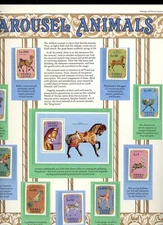 Postal Commerative Society World of Stamps Carousel Animals Sierra Leone Stamps