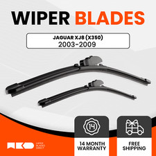 Premium Wiper Blades For Jaguar XJ8 2003-2009 (X350) (Front Pair)