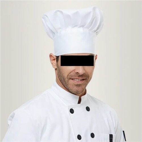 Chef Hat Baker Kitchen Cook Restaurants Catering Cap Men Women Black Red AU - Picture 6 of 14