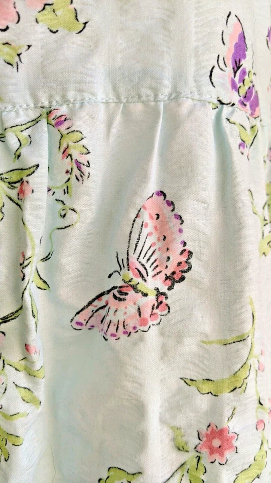 Vestido de casa Granada para mujer camisón talla M mariposa floral cottagecore femenino Foto 3 de 4