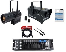 American Dj Encore Profile 1000 Ww Cob Led Spot Light+dmx Control+fogger+cables