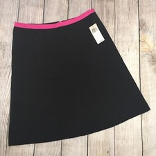 NWT I.N.C International Concepts Women's "Monroe"Black/Pink Trim Skirt Size 6