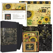 GRAPHIC 45 LET IT BEE TRAVEL ALBUM KIT ~ BEES HONEY SUNFLOWERS RARE *SHIPS FREE*