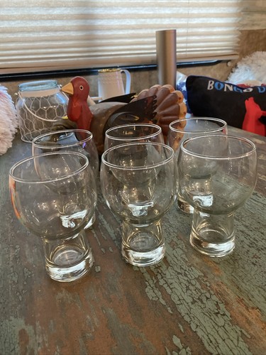 Beer Glasses Pint Hollow Stem Set Of 6 