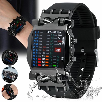 mens digital watch waterproof