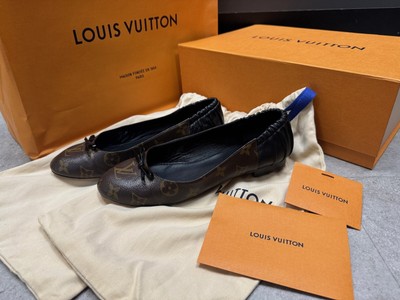 Louis Vuitton Joy Ballerina Pumps Monogram Coated Canvas