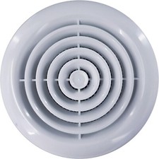 Blauberg White Round Ceiling Mounted Vent Grille 4" 100mm DPR 100