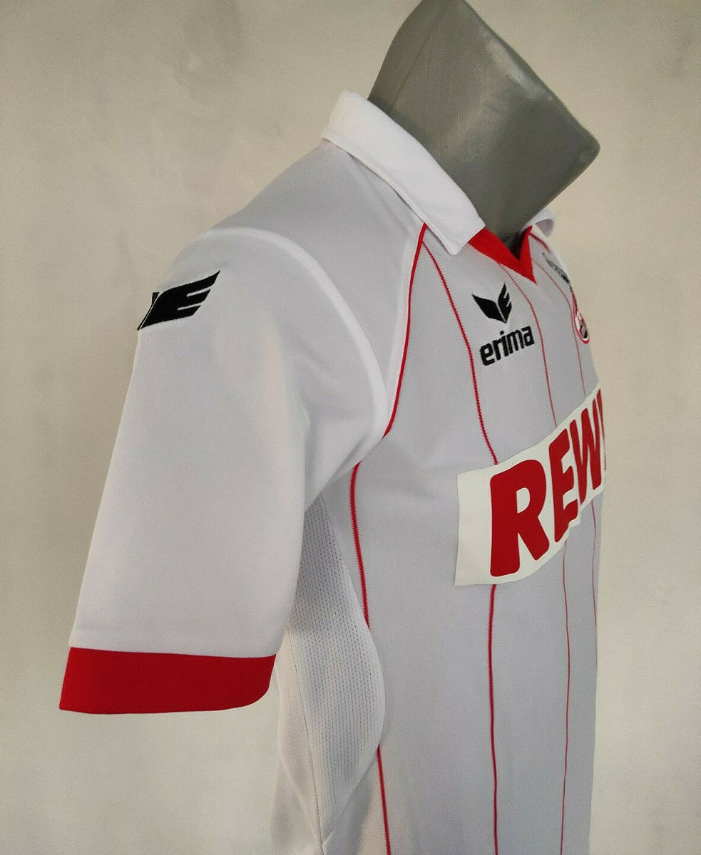 Maillot Domicile FC Cologne Erima 2013/14 - Taille L, Blanc, état Impeccable