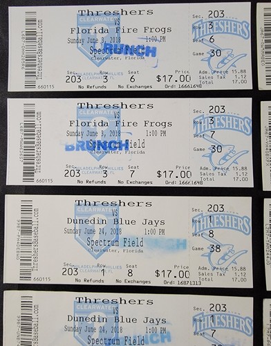 Lotto Biglietti Baseball Stub Phillies Twins Blue Jays Braves Giants Raggi Cowbell - Foto 2 di 14