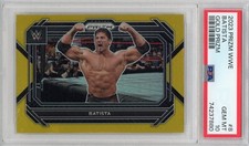 #/10 PSA 10 2023 Prizm WWE Batista Gold Prizm SSP #8 Dave