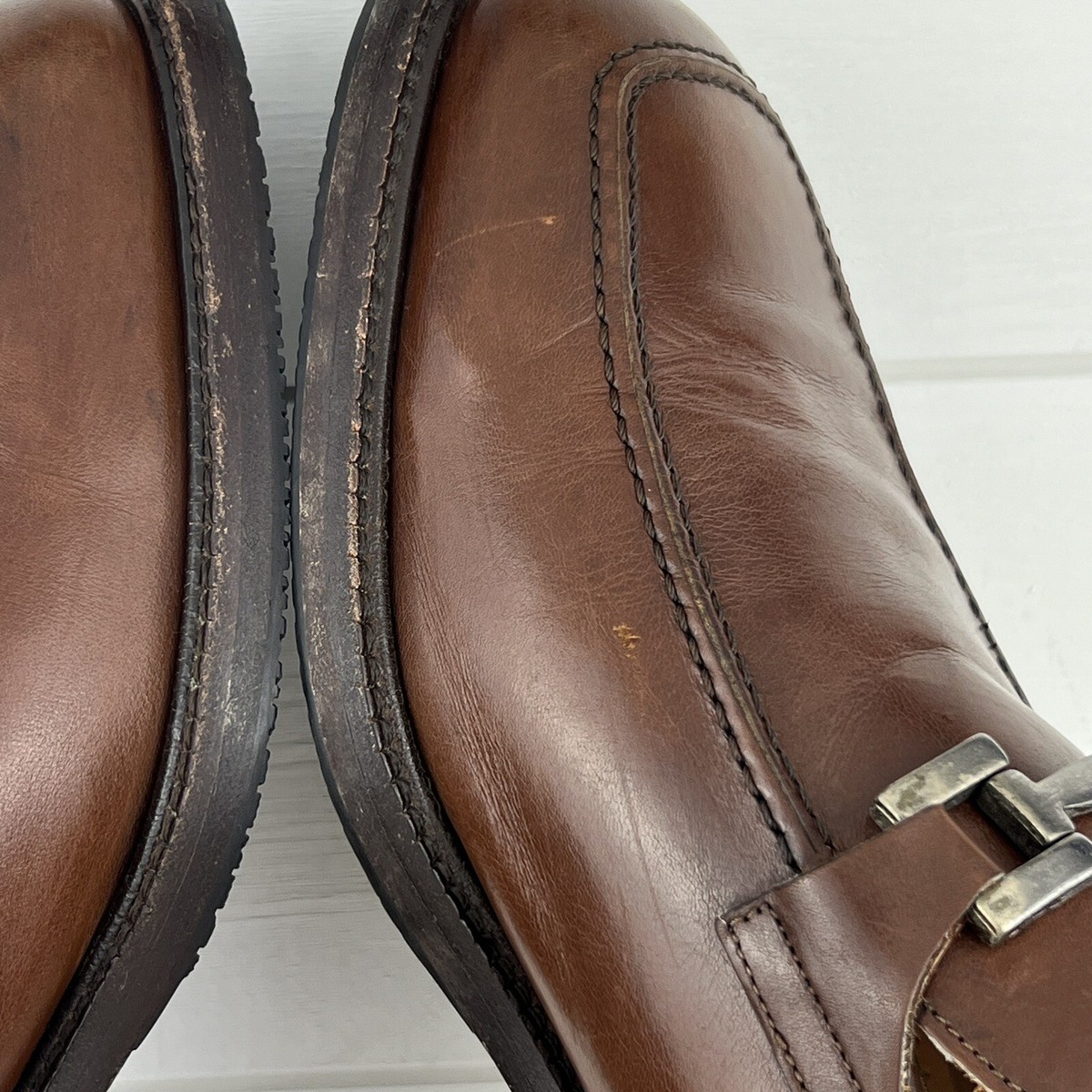 Floresheim Imperial Moc Toe Bit Brown Loafer Men Shoes Size 