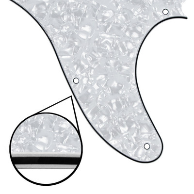 Bauletto Yamaha TRACER 9 Pickguard Per Telecaster Humbucker - Piastra Antigraffio Bianca 3 Strati, Ricambio Per Chitarra Tele Pickguard Humbucker - Foto 7