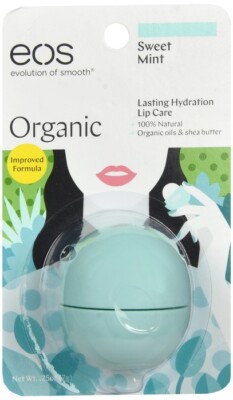 EOS Organic 100% Natural Shea Lip Balm Sweet Mint 0.25 OZ