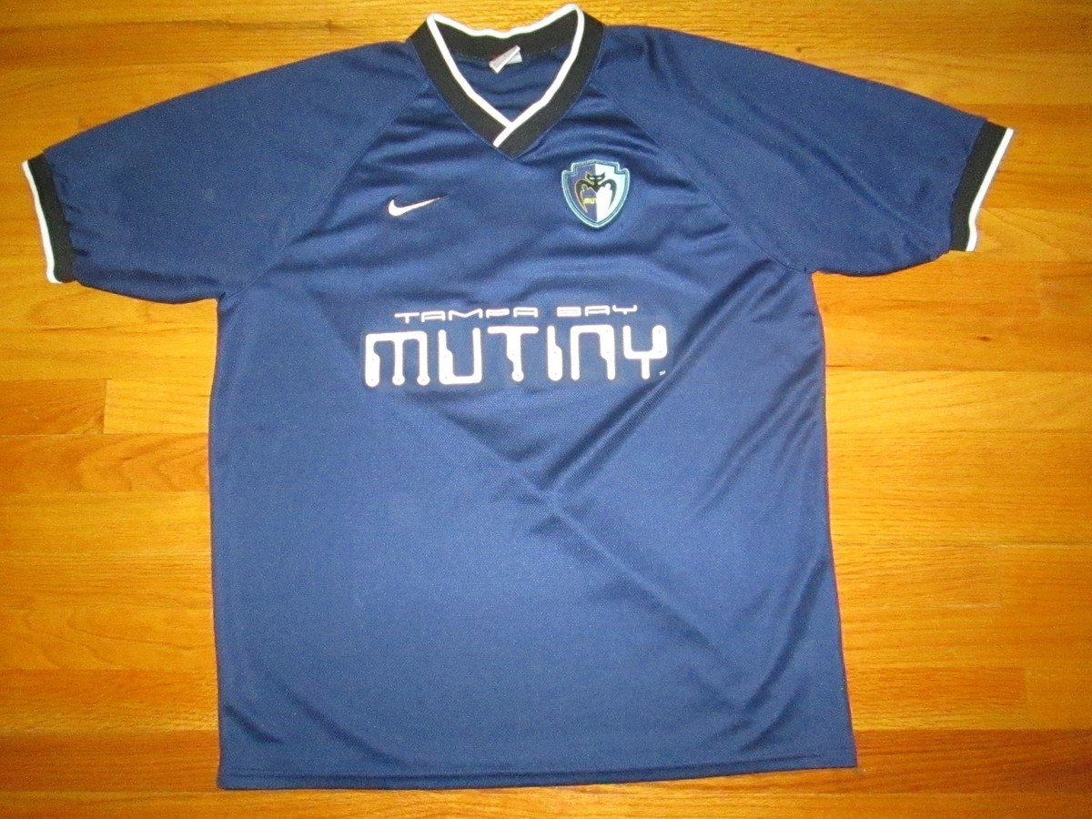 タンパベイミューティニー　97 アウェイ　nike mls 1997 1998 MLS Vtg 1990s Tamp Bay Mutiny Nike Training Kit Jersey