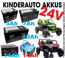 Kinderauto Akku / Batterie / 24V 5A -7A -10A -14A Kapazität  für Quad Buggy Auto
