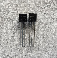 BC547B NPN, BC557B PNP Transistor TO-92 Menge Wählbar 1-15 Stück