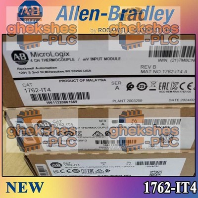 New Factory Sealed PLC-AB 1762-IT4 SER A MicroLogix Themocouple/mV Module