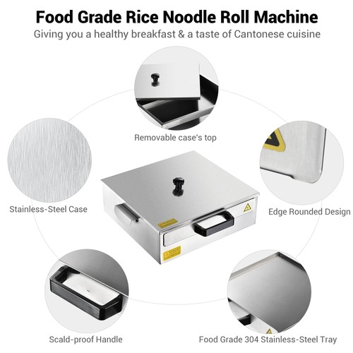 WeChef 1 Layer Rice Noodle Roll Steamer Machine Stainless Steel Extra Tray - 第 4/10 張圖片