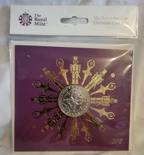 Royal Mint 2018 The Nutcracker &pound;5 Coin Christmas Card, 2018 sealed, uncirculated