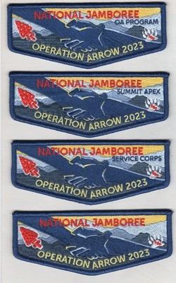 National Jamboree 2023 4 Piece Flap Set ~ Operation Arrow