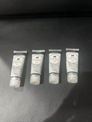 Hydrating Unscented Goat Milk Hand Cream 1oz x 4 - Perfect for Sensitive Skin