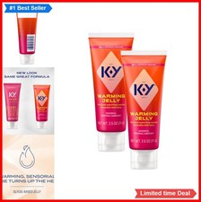 Warming Personal Lubricant Glycerin Based Gel 2.5 Fl Oz 2 Pack Latex Condom Safe