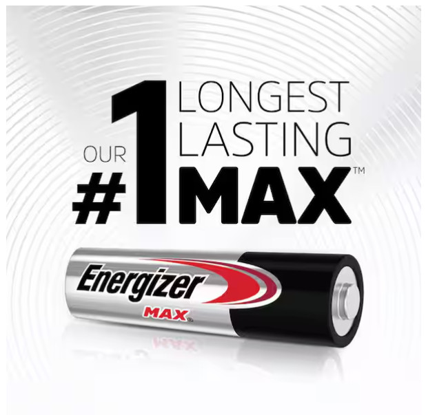 MAX AA Batteries (36-Pack), Double A Alkaline Batteries