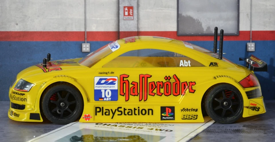 CARSON CE-4  AUDI TT  4WD RC CAR FLACHBAHN TOURENWAGEN - Bild 2 von 4