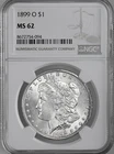 1899-O  $1  MORGAN SILVER DOLLAR  "NEW ORLEANS MINT"  NGC MS62 #8672754-094
