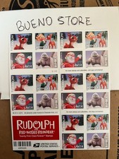 2014 "Rudolph Red-Nosed Reindeer" Unused Pane of 100 Christmas Stamps MNH 2014 "Rudolph Red-Nosed Reindeer" Unused Pane of 100 Christmas Stamps MNH