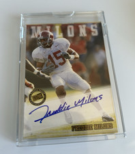 Press Pass 2002 Autographs Freddie Milons Rookie Alabama Crimson Tide Football