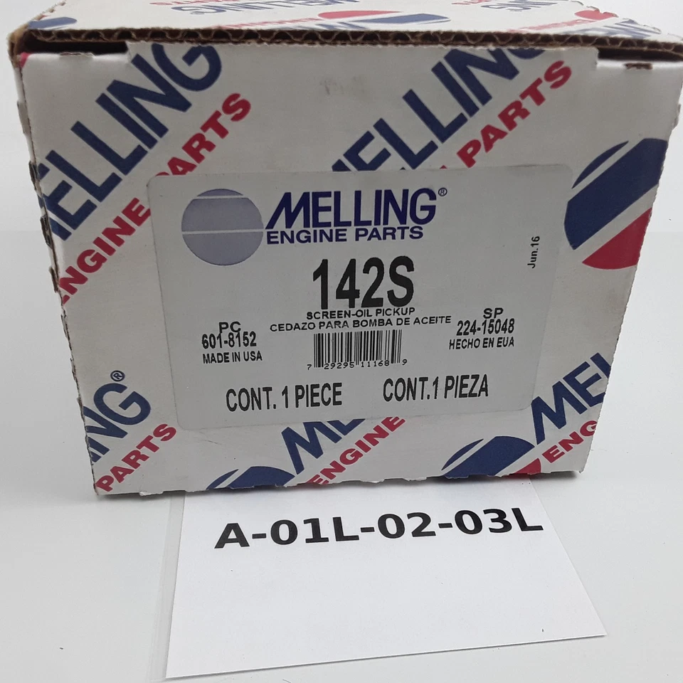 Melling 142S Screen Oil Pickup For Chrysler Plymouth Dodge (1987 1988 1889-2000) - Image 4 of 4