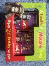 21 Yrs Old Mug Set Gift Birthday Brand New Boxed Gift Idea