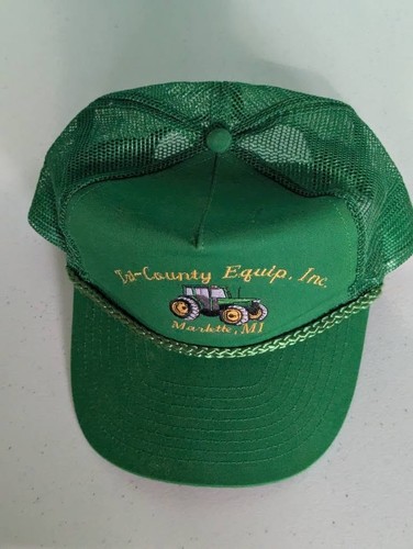 vintage John Deere dealer tri-county equipment inc trucker snapback hat - Picture 6 of 11