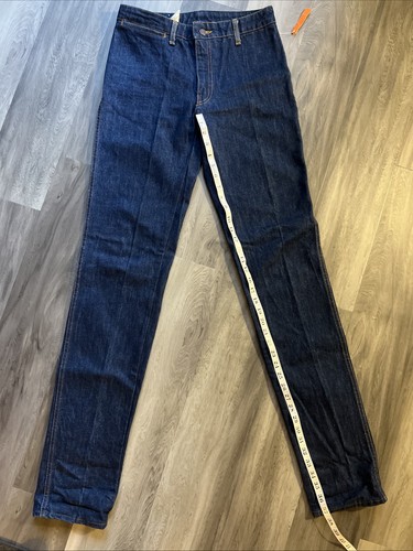 Rare! NWT Vintage FERARRI Denim Jeans High Waist Tapered 70s(?) Vtg Dark Rinse - Picture 8 of 12