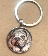 ENGLISH BULLDOG KEYCHAIN - NEW BULL DOG