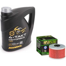 FX650 Vigor Oil and Filter Kit Mannol Semi Synthetic 10w40 4L Honda FX 650 2001 7.50 per litre