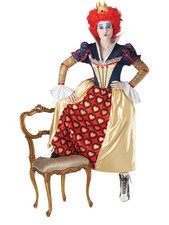 Queen Of Hearts Deluxe Adult Costume - Small - Rubies