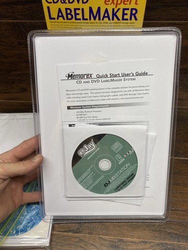 Memorex CD DVD Expert Labelmaker Labels DJ Mixstation Software PC + Blank Discs - Picture 7 of 13