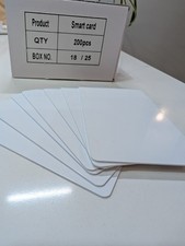 200pcs NFC Cards Inkjet Printable, Programmable NFC Tags White