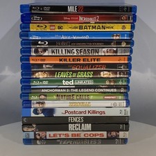 Lot of 18 Blu-ray Movies Disney, Action, Family W/ Slipcovers Like New