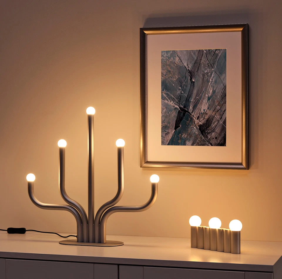 IKEA FROJDA Decorazione LED Rable, Colore Argento 16" 40 cm Lampada di Natale... - Immagine 2 di 4
