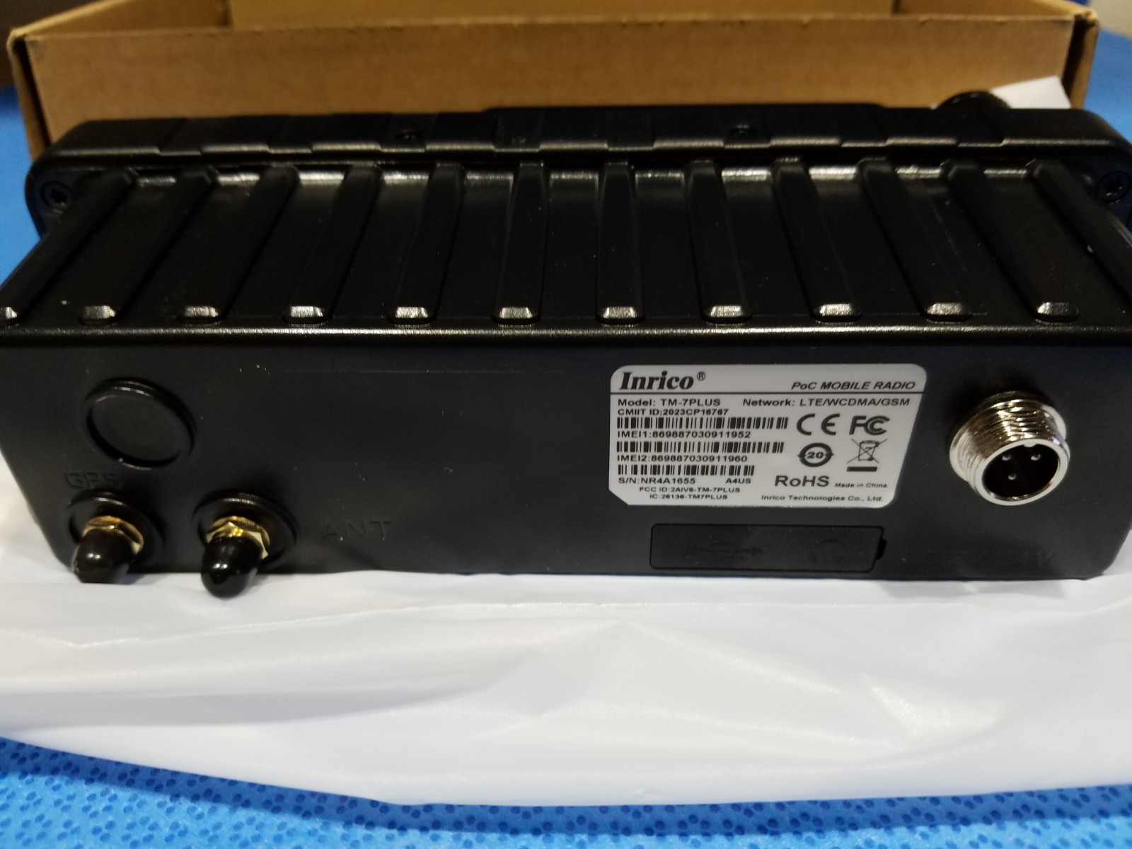 Inrico TM-7 Plus V2 Android 11 4G WiFi Mobile Network POC Radio with GPS
